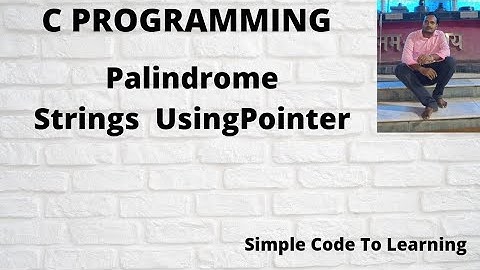 14 : C program to check whether a string is palindrome or not using pointer || MCS-011|| O level