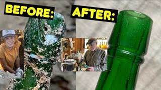 REPAIRING An INSANELY-RARE BROKEN ANTIQUE BOTTLE After Digging It Up