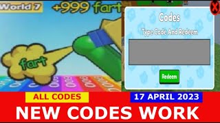 Roblox  Fart Race Codes (Updated August 2023) - Hardcore Gamer