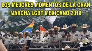 Los mejores momentos de la gran marcha LGBT mexicano 2019