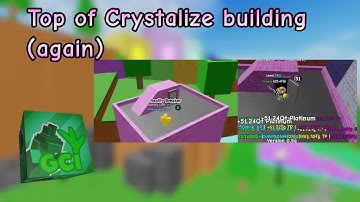 Top of Crystalize building again (secret obby v2) | Grass Cutting Incremental