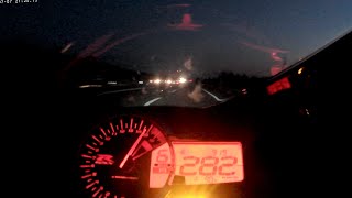 Suzuki GSXR 600 Top Speed İn İstanbul Turkey HD 282 km/h (Akrapovic Megaphone Exhaust sound)