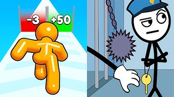 Tall Man Run 🆚 Thief Puzzle - Satisfying Gameplay Walkthrough ios, android - Apple Gameplay