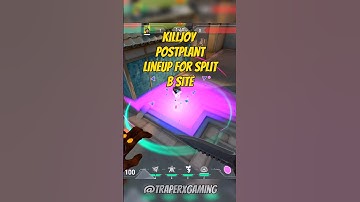 KILLJOY POSTPLANT LINEUP FOR SPLIT B SITE #valorant #valorantclips #killjoy #split #valorantshorts