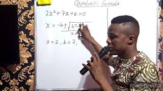 QUADRATIC FORMULA TO SOLVE QUADRATIC EQUATIONS screenshot 2