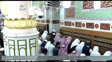 HD تلاوة صلاة المغرب اليوم الجمعة 1438/5/6 - الحرم النبوي - الشيخ علي الحذيفي - سورة الفلق والناس