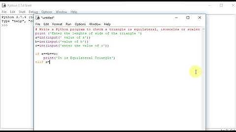 Python program to check a triangle is equilateral, isosceles or scalene