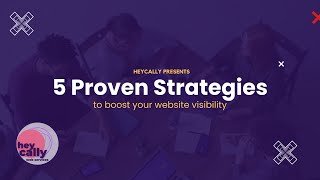 5 Proven SEO Strategies to Boost Your Website's Visibility | HeyCally Web Design & Social Media