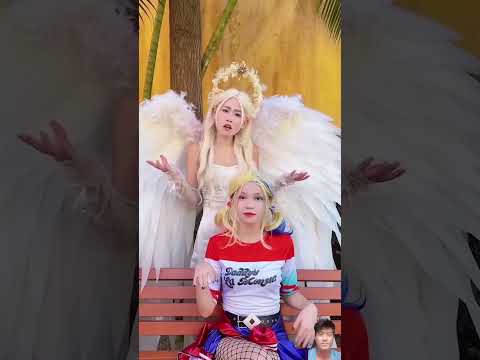 The clown took pictures of the angel, and the last thing he saw was_ @joker _HD