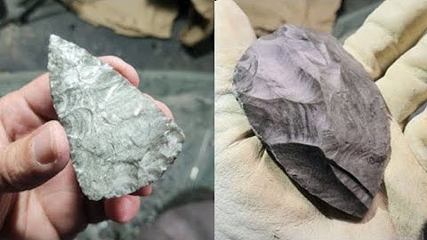 1975 - Part 1/2 - Silver Sheen Obsidian #flintknapping