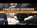 How to remove POWER STEERING SUPPLY HOSE on Land Rover Defender TD5