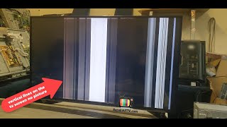 vertical lines on the color tv screen no picture