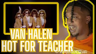 FIRST TIME HEARING Van Halen - Hot For Teacher (Official Music Video)
