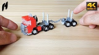 How to Build the Lego Timber Transport Truck with Trailer (MOC - 4K)