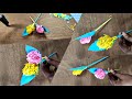 How to make a paper sticky gift flower | Easy flower making | DIY craft