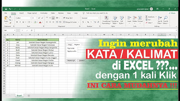 Cara mudah merubah tulisan di EXCEL | FUNGSI REPLACE PADA EXCEL HAPUS DAN GANTI DATA DENGAN CEPAT