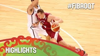 Japan v Latvia - Highlights - 2016 FIBA Olympic Qualifying Tournament