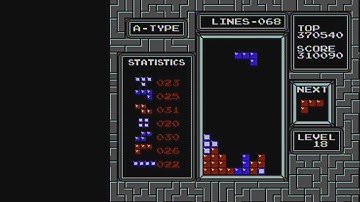 (3:04) NES Tetris 300k Points Speedrun
