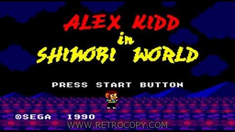 Alex Kidd in Shinobi World (Sega Master System) - RetroCopy Intro