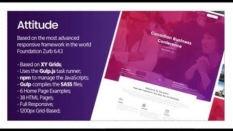 Attitude - HTML Template Based On Foundation Zurb | Themeforest Download