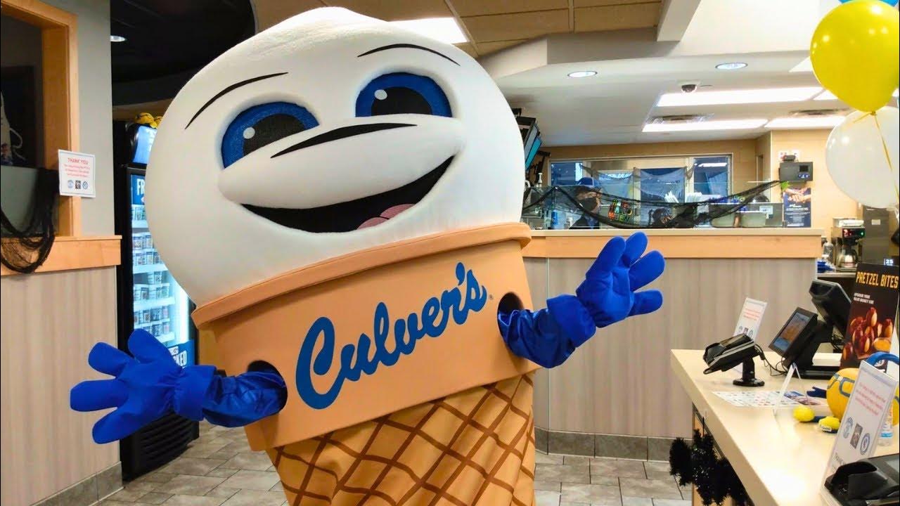 Cutest Fast Food Mascot Ever Culver's Ice Cream Mascot Smile, It's