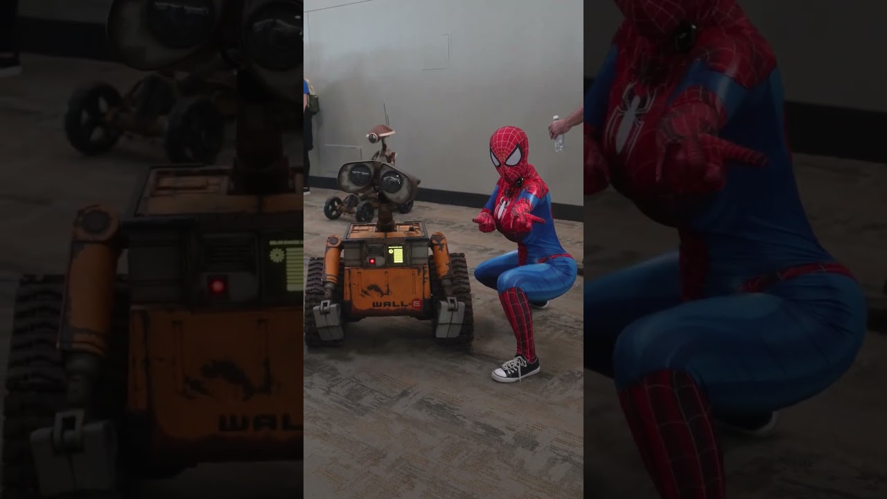 Spidey meets Wall-E ❤️💙