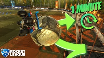 How to HIT Double Touches in Rocket League with EASE! // 1 Minute Double Touch Tutorial