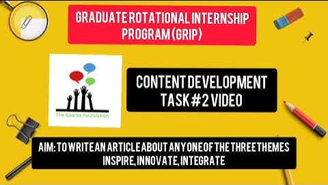 Content Development video the spark foundation task 2 on Innovation