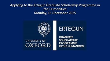 Ertegun Application Webinar:  entry 2026 27