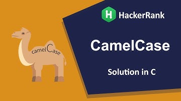 CamelCase | Hackerrank | Solution in C