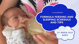 11 Week Old Baby: Formula Feeding and Sleeping Schedule and Tips | Subt. ENG/ FR/ ES/ ZHO_CN