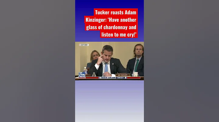 Tucker roasts weepy man Adam Kinzinger #shorts