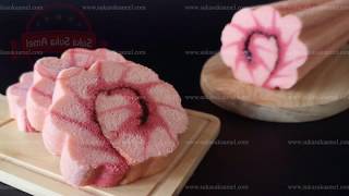 Sakura Roll Cake | Suka Suka Amel