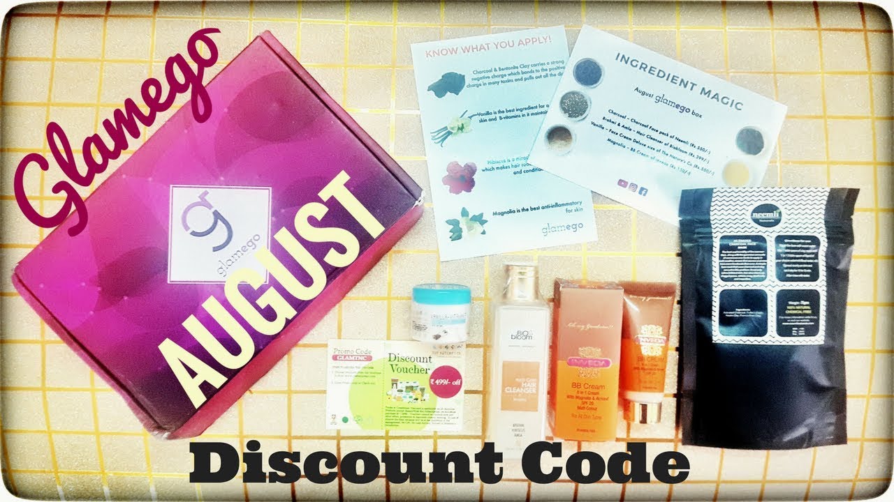 Glamego August | Unboxing & Review | Discount code | *Giveaway open*
