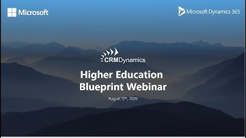 Higher Education Blueprint Webinar