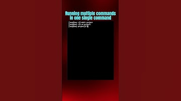 Running multiple commands in one single command in #Linux #command line