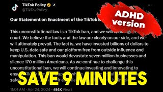 Tik Tok Ban Has Been Signed - ADHD Version