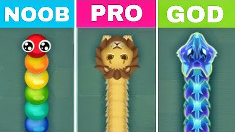 Noob vs Pro vs God in Snake.io