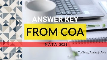 Nata Official Answers Key from COA | PCQ, NAQ, MCQ, MSQ NATA 2021 Based Questions | NATA PREPARATION