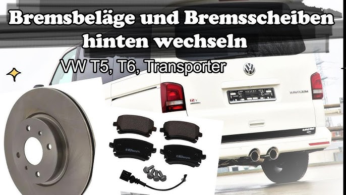 Wie VW T5 Transporter Bremsbeläge vorne wechseln - Schritt für Schritt  Anleitung
