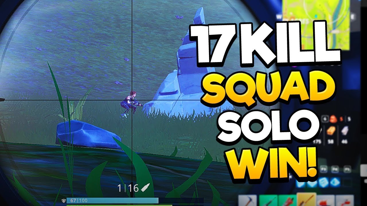 17 KILL Squad SOLO WIN! - Fortnite Battle Royale