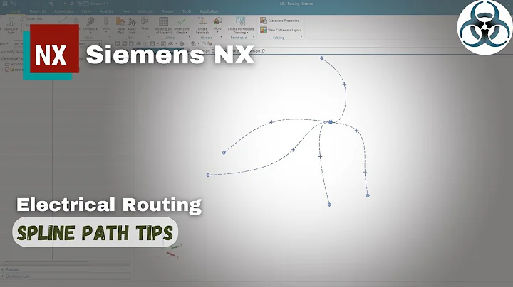 Siemens NX- Electrical Wiring Spline path tips