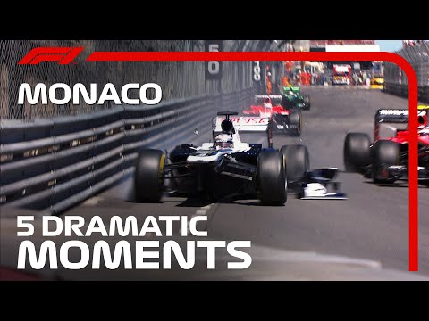 Top 5 Dramatic Moments | Monaco Grand Prix