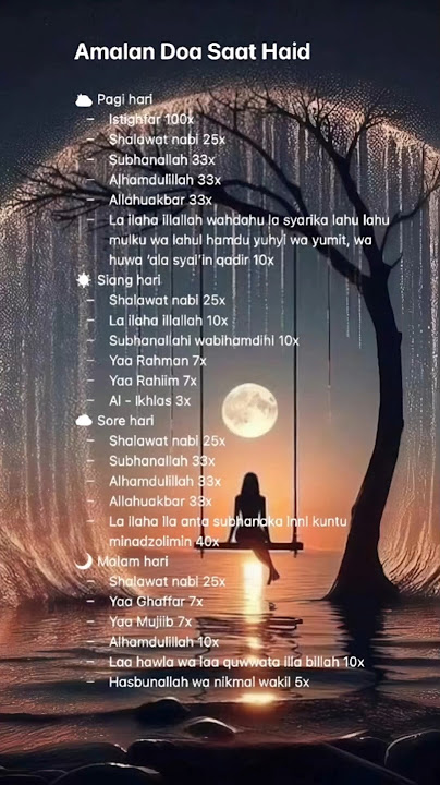 Amalan Dahsyat Saat Haid ❗ Tetap Dekat dengan Allah 🆎 #menstruation