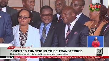 Devolved Functions To Be Transferred To County Governments