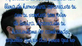 Video thumbnail of "Andy & Lucas-Apareciste tú (con letra)"