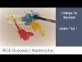 Watercolor Tip!!!   "3 Steps To Success"