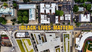 The Second Black Lives Matter Street Mural in Staten Island via Drone