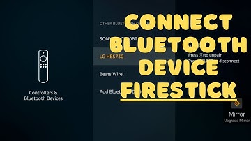 How to connect any bluetooth headset and speaker to firestick