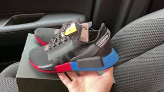 adidas nmd black blue red
